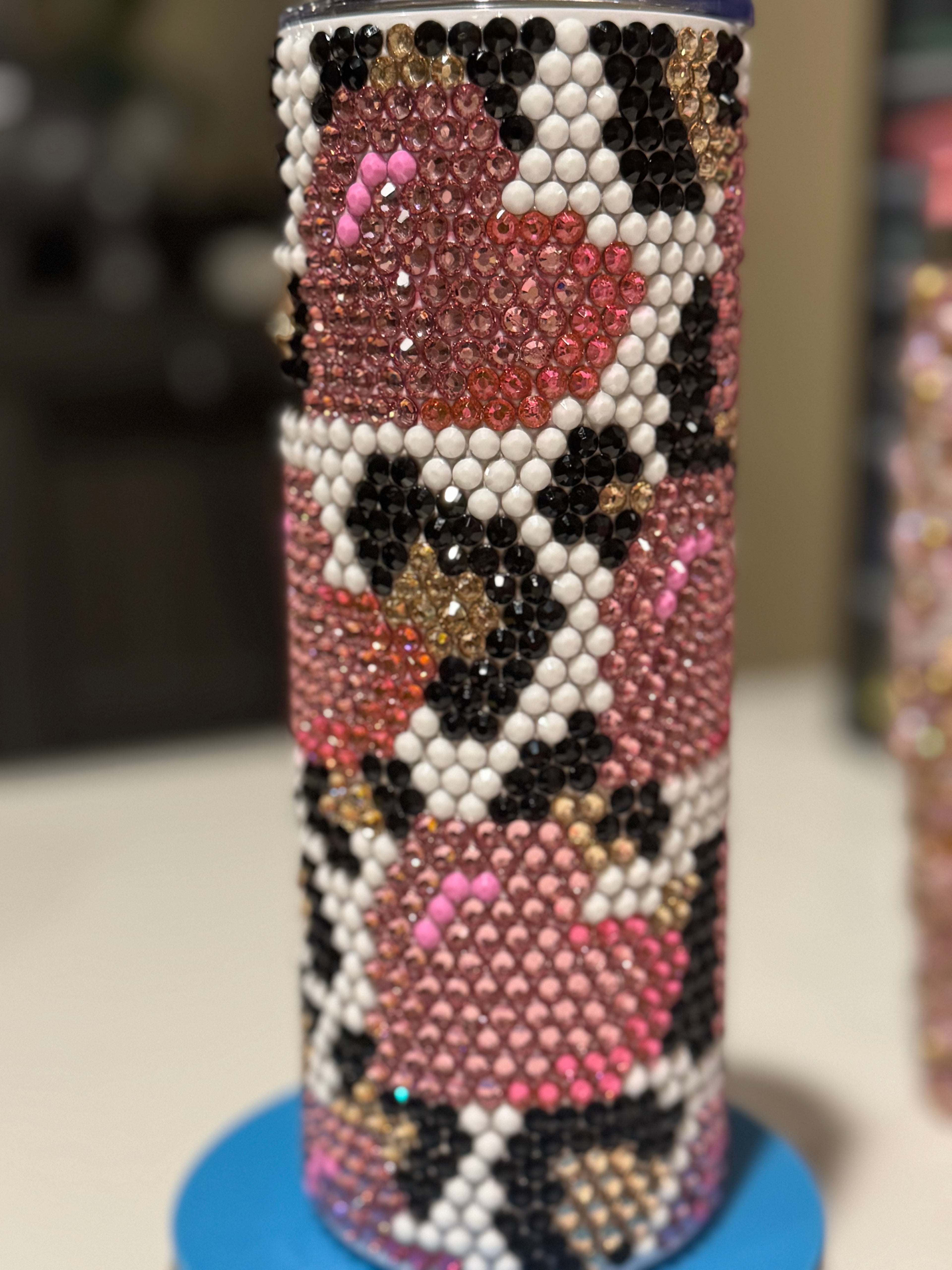 Leopard/heart tumbler