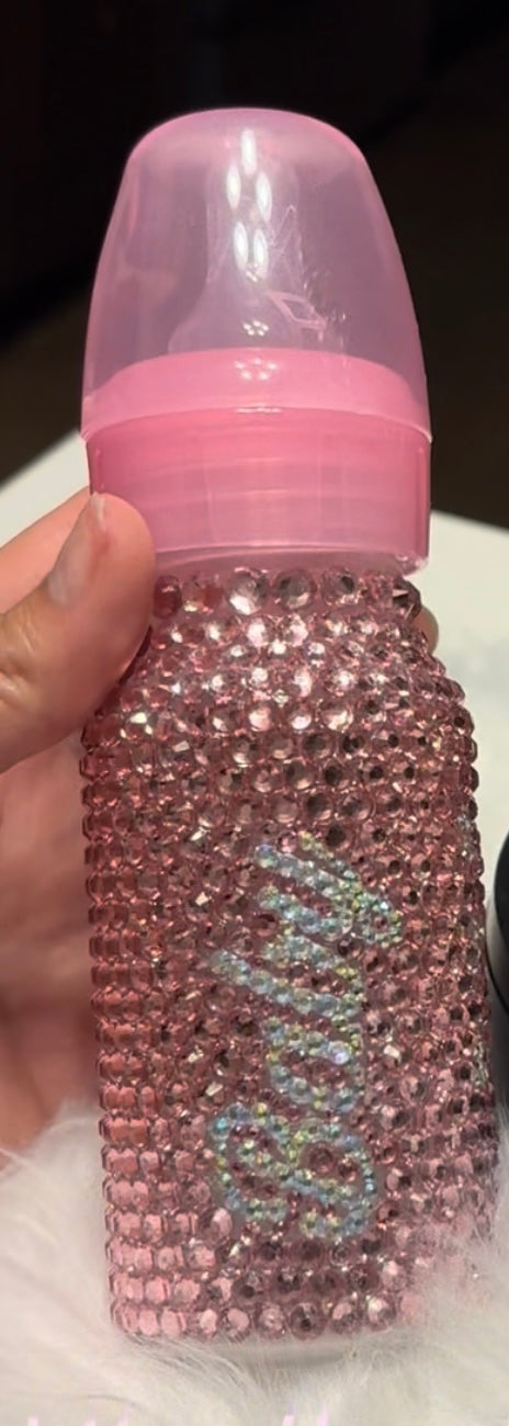 Blinged out baby bottle (8oz)