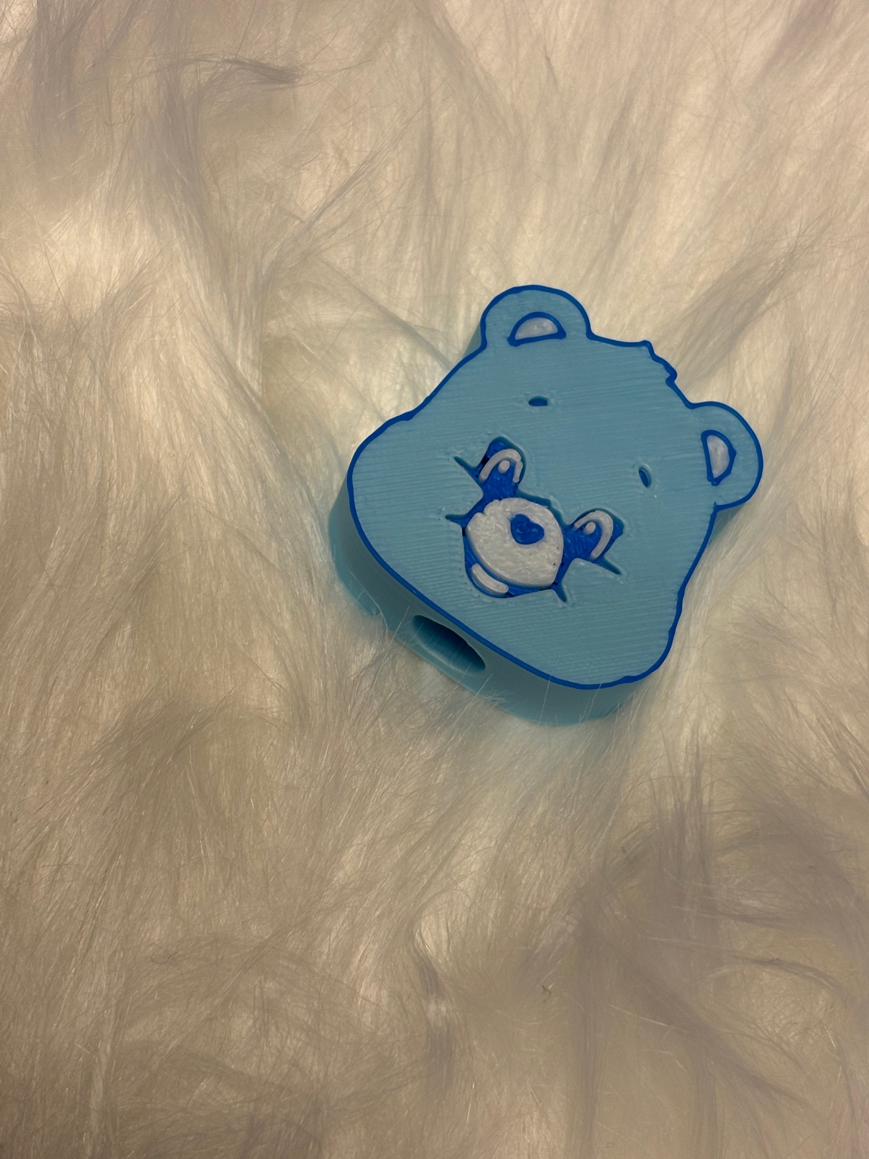 Care bear straw topper