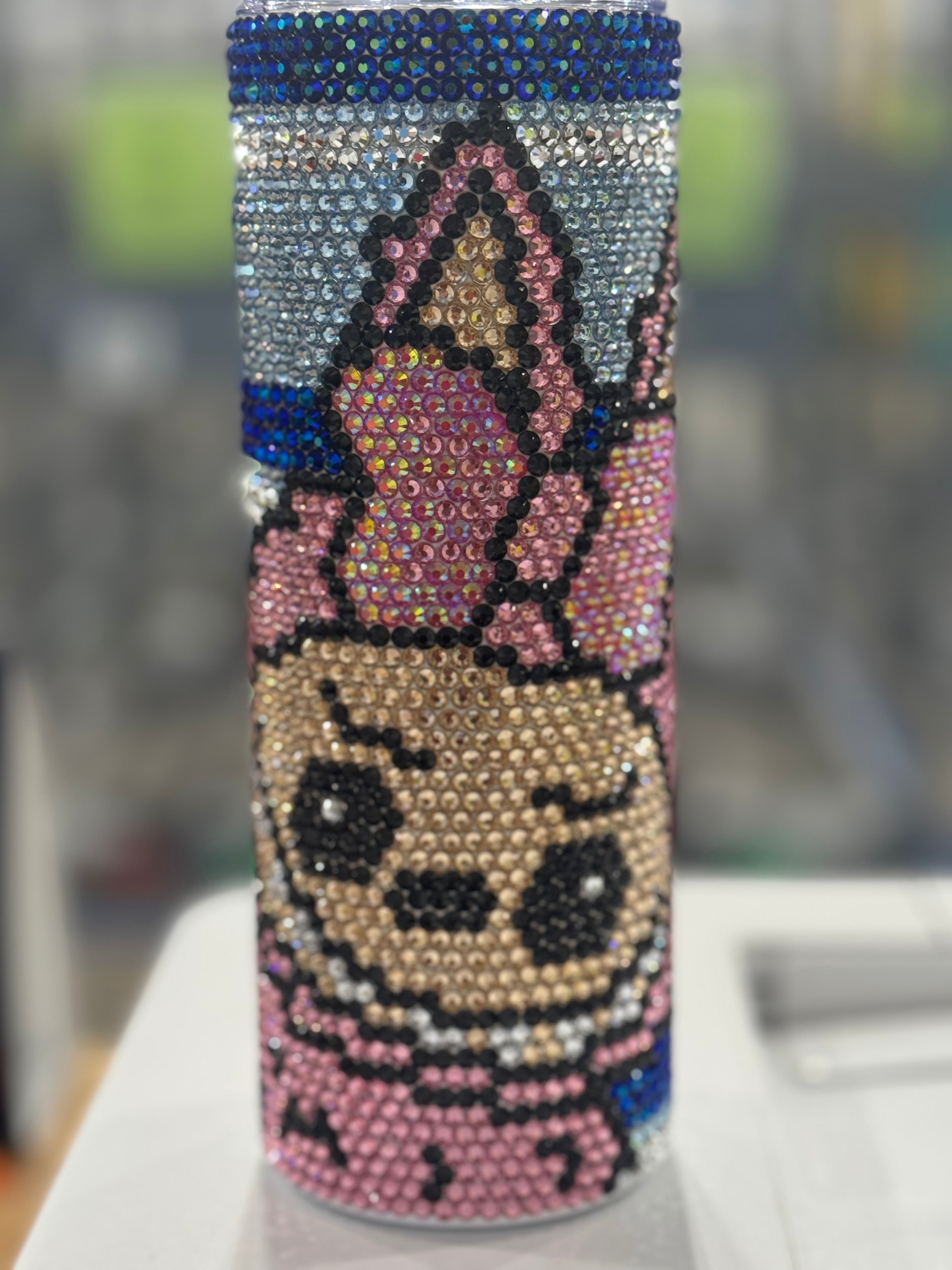 Labubu blinged tumbler