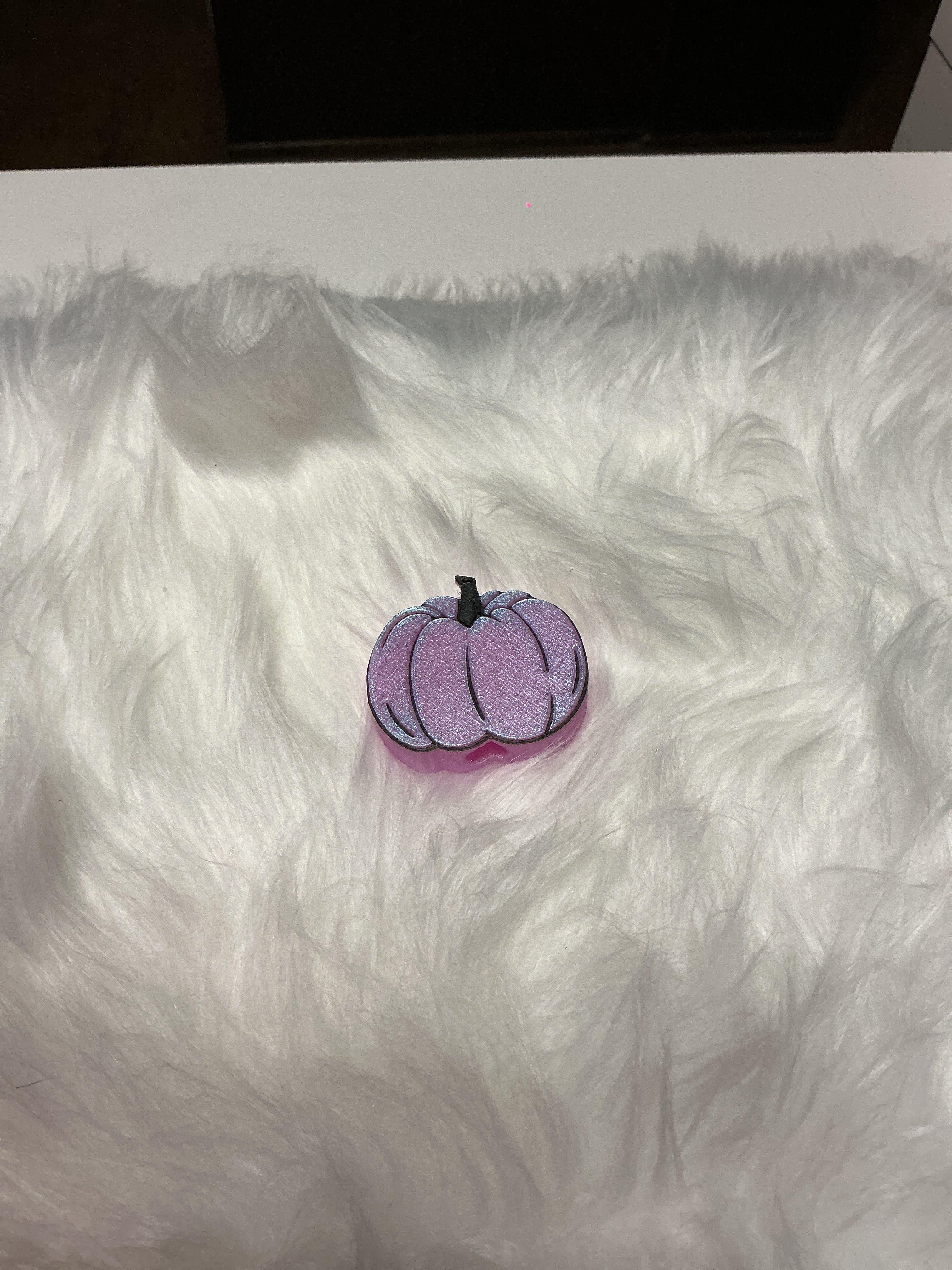 Lavender pumpkin straw topper