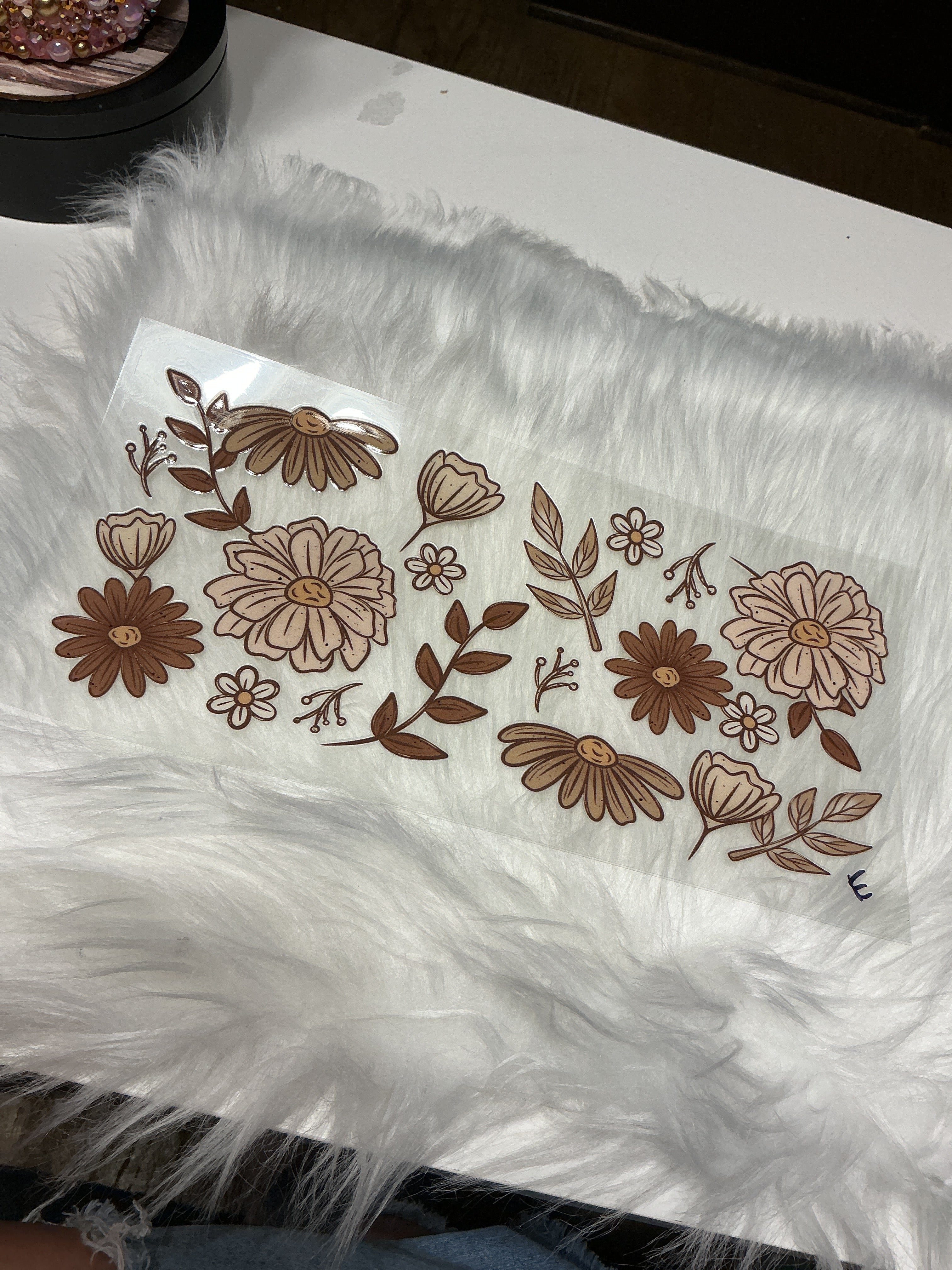 Brown flowers